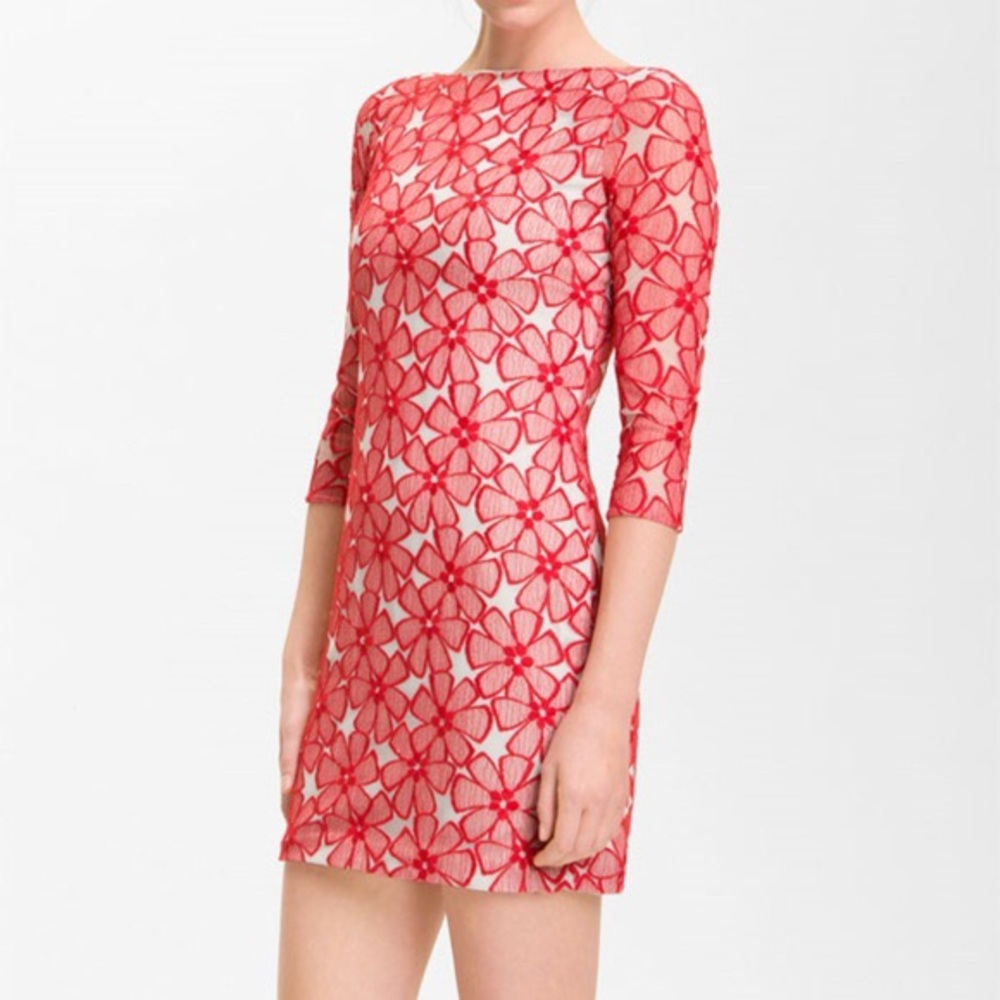 Diane  Von Furstenberg Floral Cocktail Dress